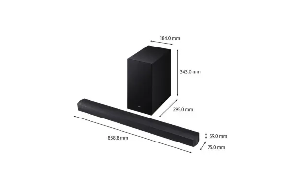 SAMSUNG Barre de son avec ca HW-B460F/XE